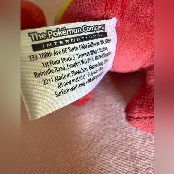 Pokemon CENTER Company International PANSEAR 9” POKEDOLL Plush Doll Toy 2011 - Picture 5 of 6